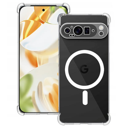 Coque MagSafe pour Google Pixel 9 Pro, Techsuit, Antichoc, Transparente