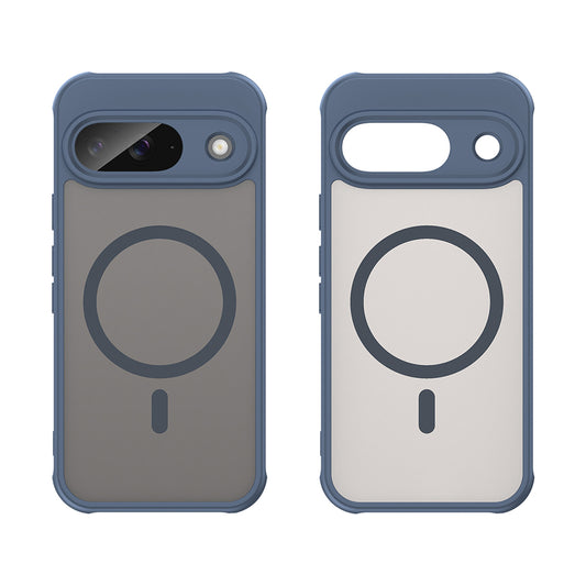 Coque MagSafe pour Google Pixel 9, Techsuit, HaloFrost II, Bleu marine