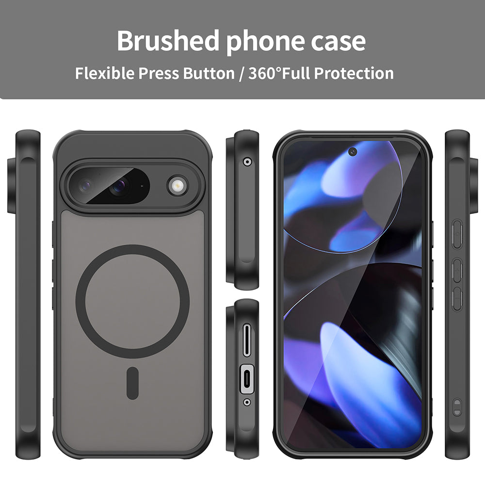 MagSafe-Hülle für Google Pixel 9, Techsuit, HaloFrost II, Schwarz