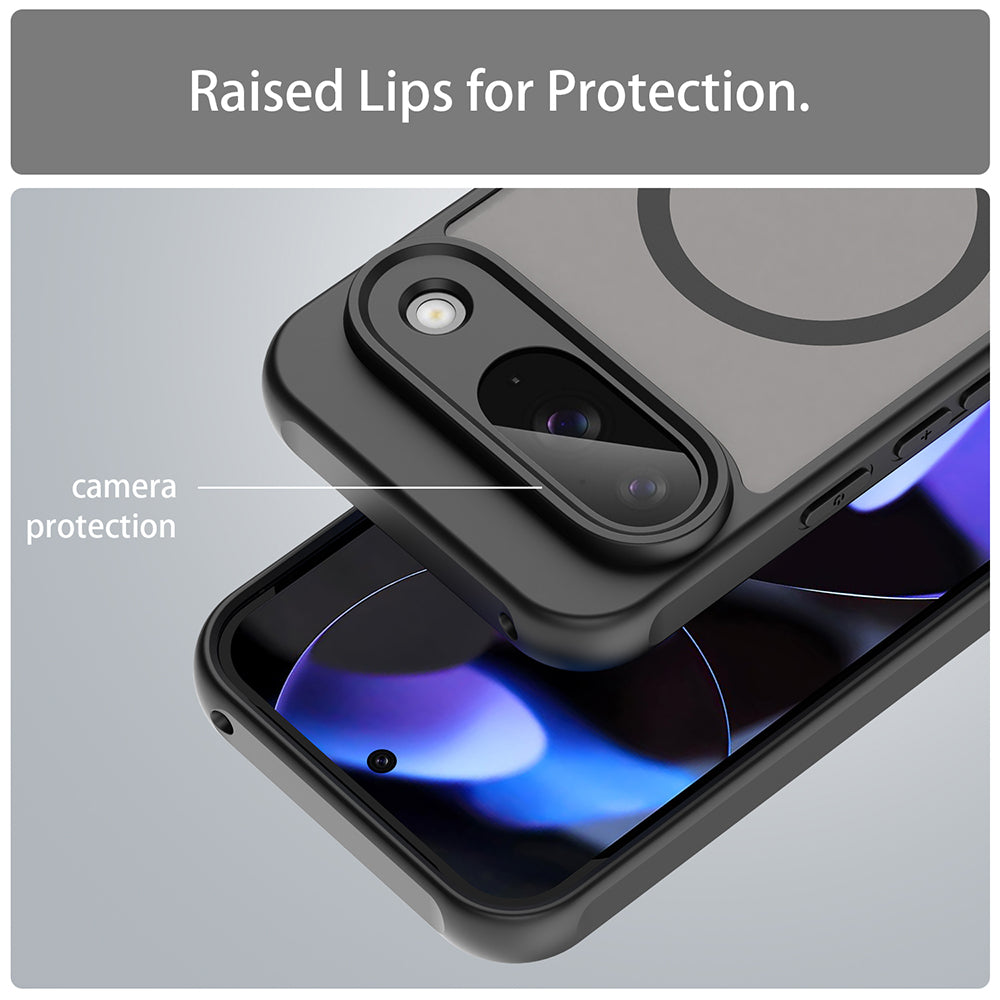MagSafe-Hülle für Google Pixel 9, Techsuit, HaloFrost II, Schwarz