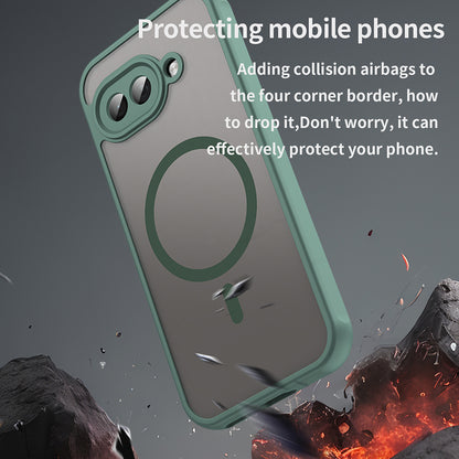 Coque MagSafe pour Google Pixel 9a, Techsuit, HaloFrost II, Vert