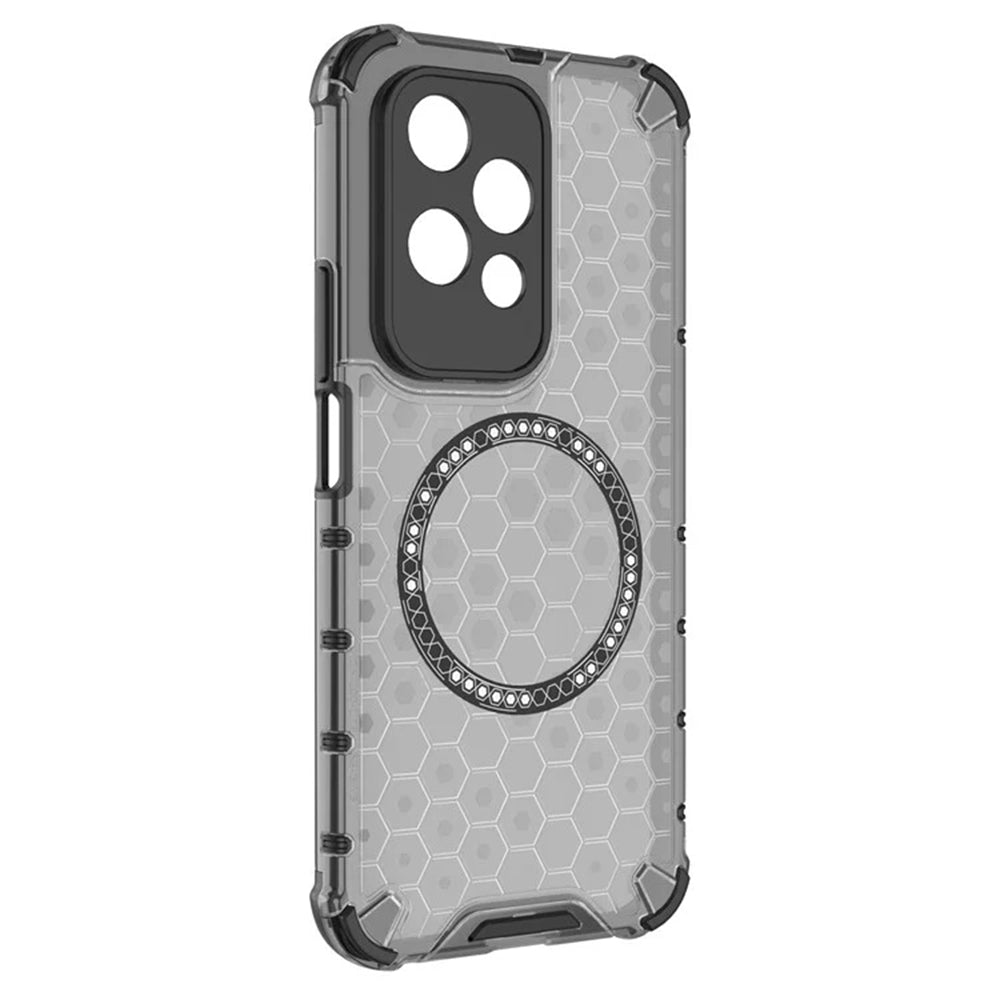 Coque MagSafe pour Honor 200 Lite, Techsuit, HoneyComb Shield, Noire