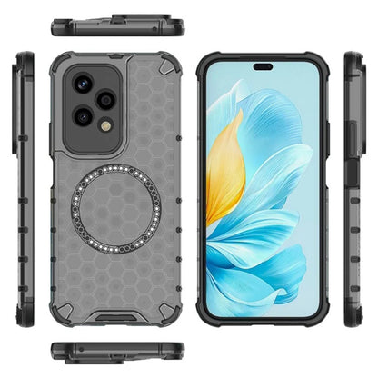 Coque MagSafe pour Honor 200 Lite, Techsuit, HoneyComb Shield, Noire