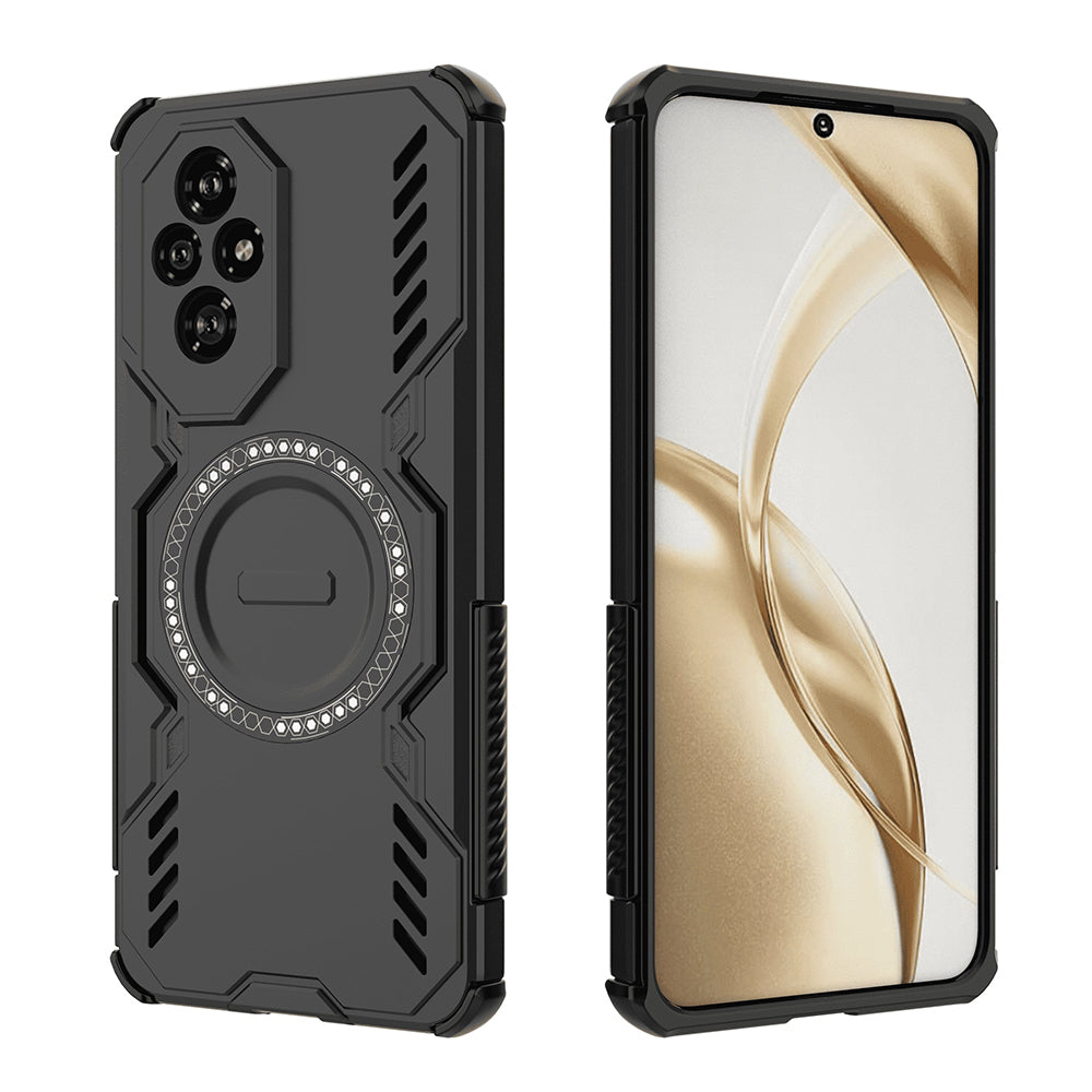 Coque MagSafe pour Honor 200, Techsuit, ArmorMag, Noire