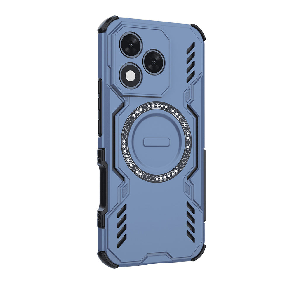 Coque MagSafe pour Honor 400 Lite, Techsuit, ArmorMag, Bleue