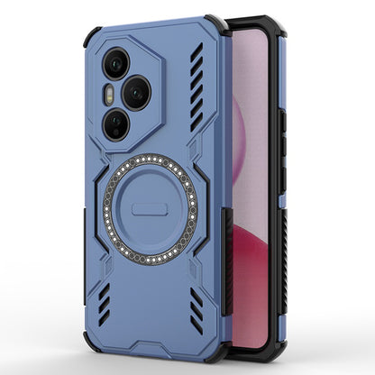 Coque MagSafe pour Honor 400 Pro, Techsuit, ArmorMag, Bleue