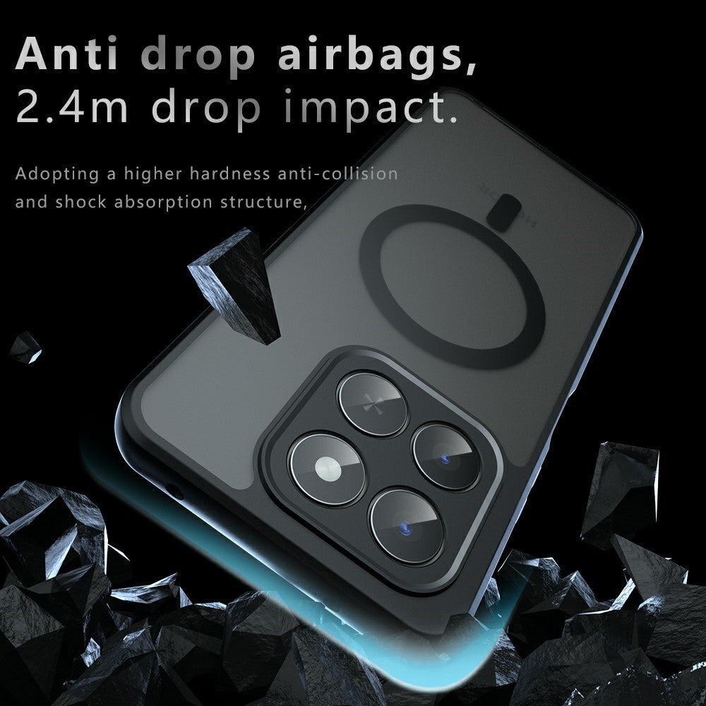 MagSafe Case for Honor 400 Smart 4G / X7d 4G / 400 Smart 5G, Techsuit, PureFrost, Satin Black