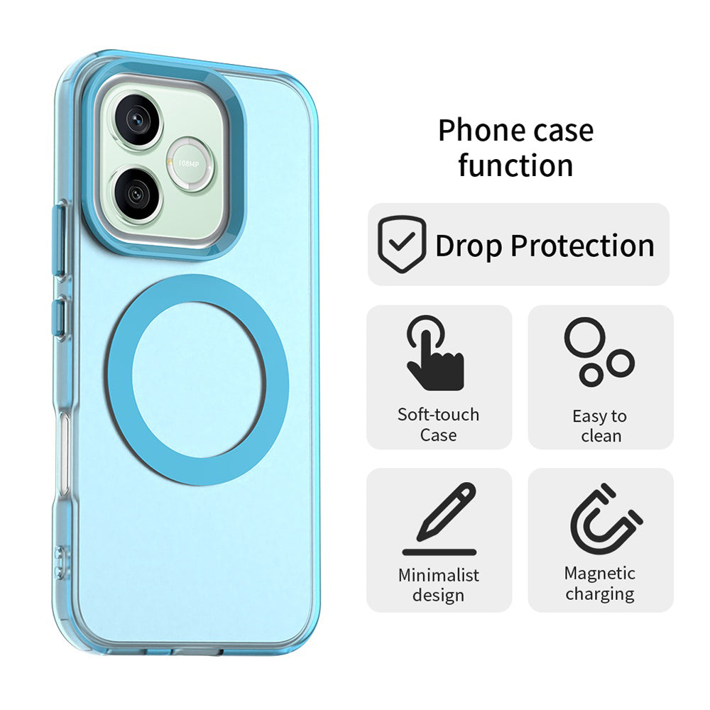 Coque MagSafe pour Honor 600 Lite, Techsuit, CandyCase, Bleue
