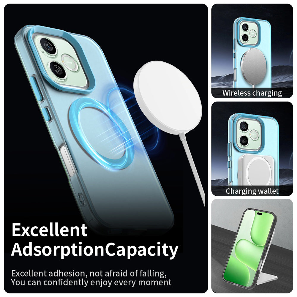 Coque MagSafe pour Honor 600 Lite, Techsuit, CandyCase, Bleue