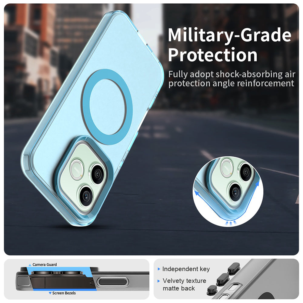 Coque MagSafe pour Honor 600 Lite, Techsuit, CandyCase, Bleue