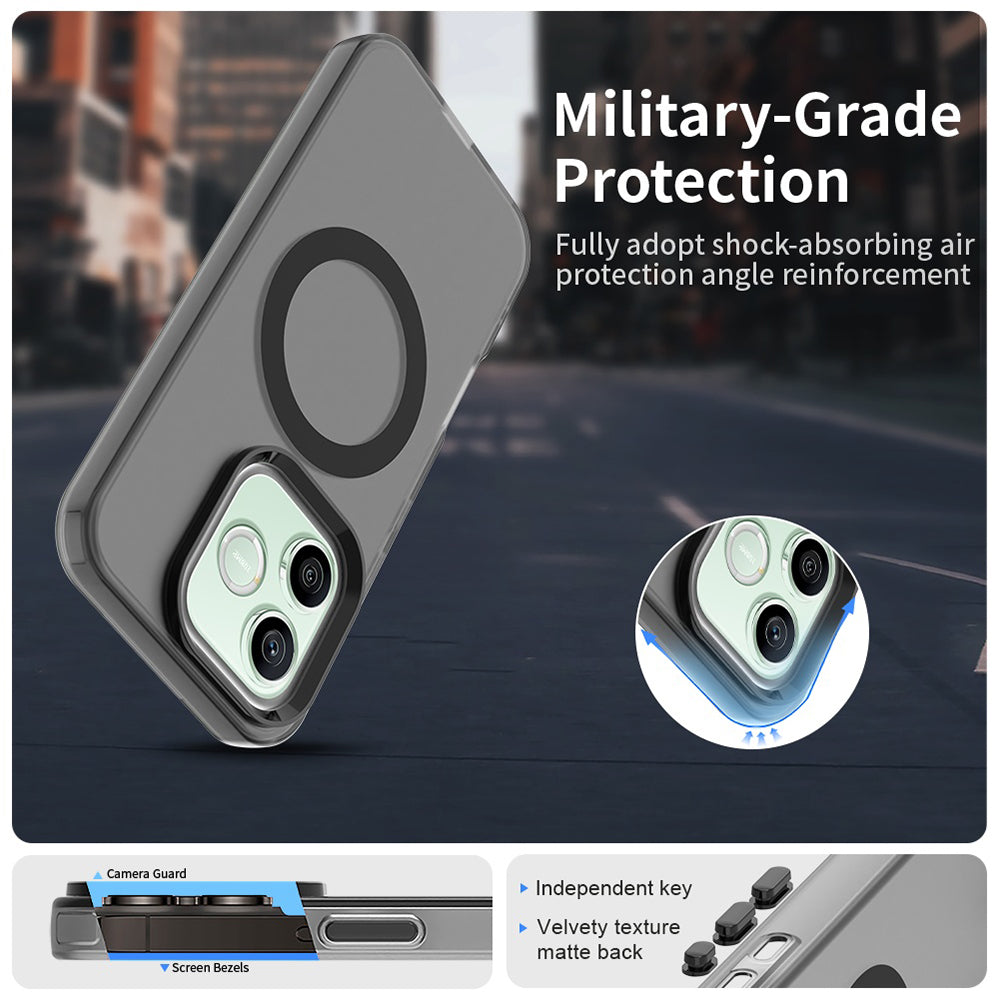 Coque MagSafe pour Honor 600 Lite, Techsuit, CandyCase, Noire