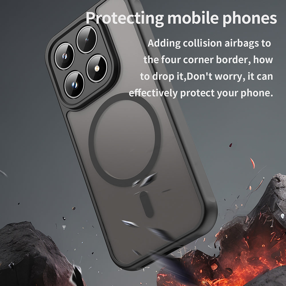 MagSafe hoes voor Honor 600 Lite, Techsuit, HaloFrost II, Zwart