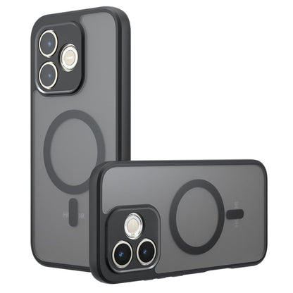 MagSafe hoes voor Honor 600 Lite, Techsuit, PureFrost, Satijnzwart