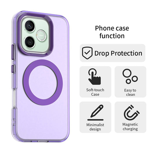 MagSafe-hoes voor Honor 600 Pro / 600, Techsuit, CandyCase, Paars