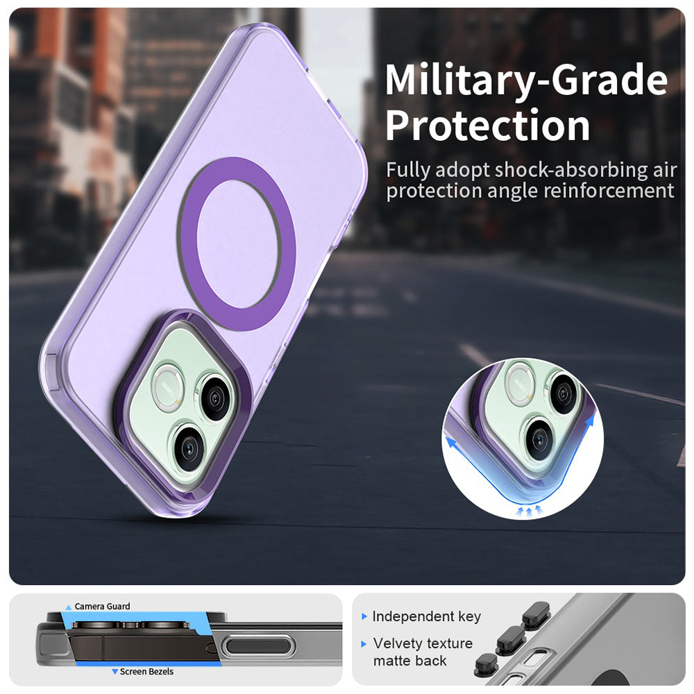 Coque MagSafe pour Honor 600 Pro / 600, Techsuit, CandyCase, Violet