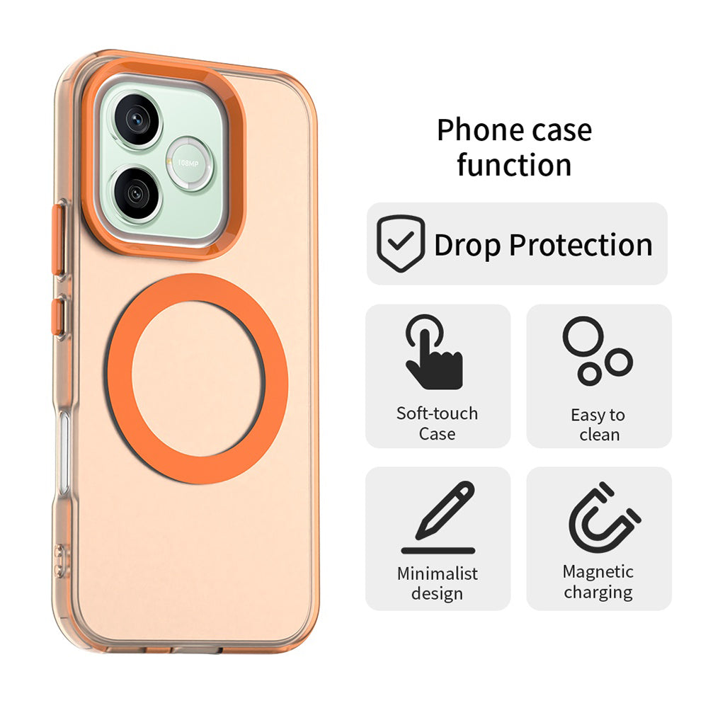 MagSafe Case for Honor 600 Pro / 600, Techsuit, CandyCase, Orange