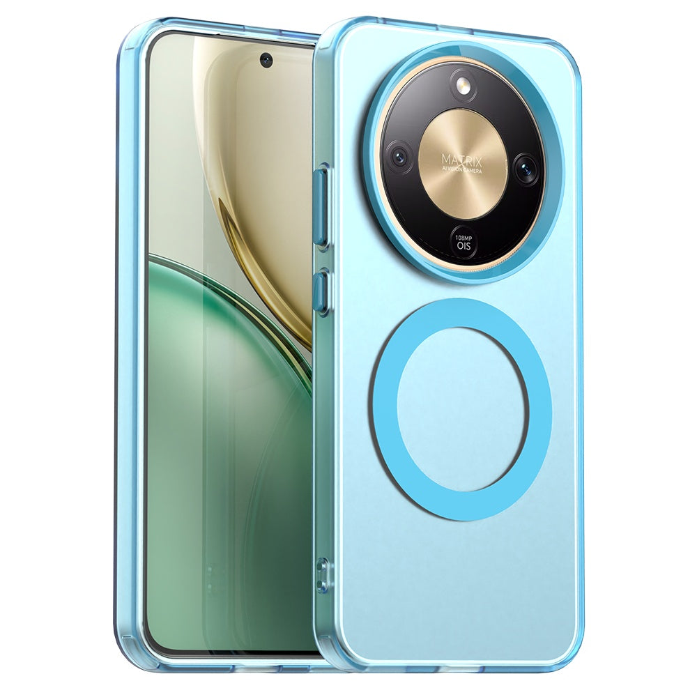 MagSafe hoes voor Honor Magic8 Lite, Techsuit, CandyCase, Blauw