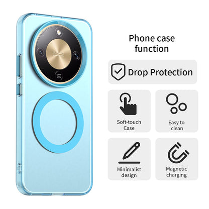 MagSafe hoes voor Honor Magic8 Lite, Techsuit, CandyCase, Blauw