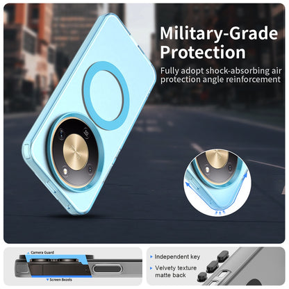 MagSafe hoes voor Honor Magic8 Lite, Techsuit, CandyCase, Blauw