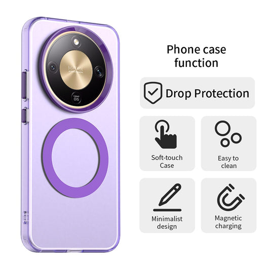 MagSafe hoesje voor Honor Magic8 Lite, Techsuit, CandyCase, Paars