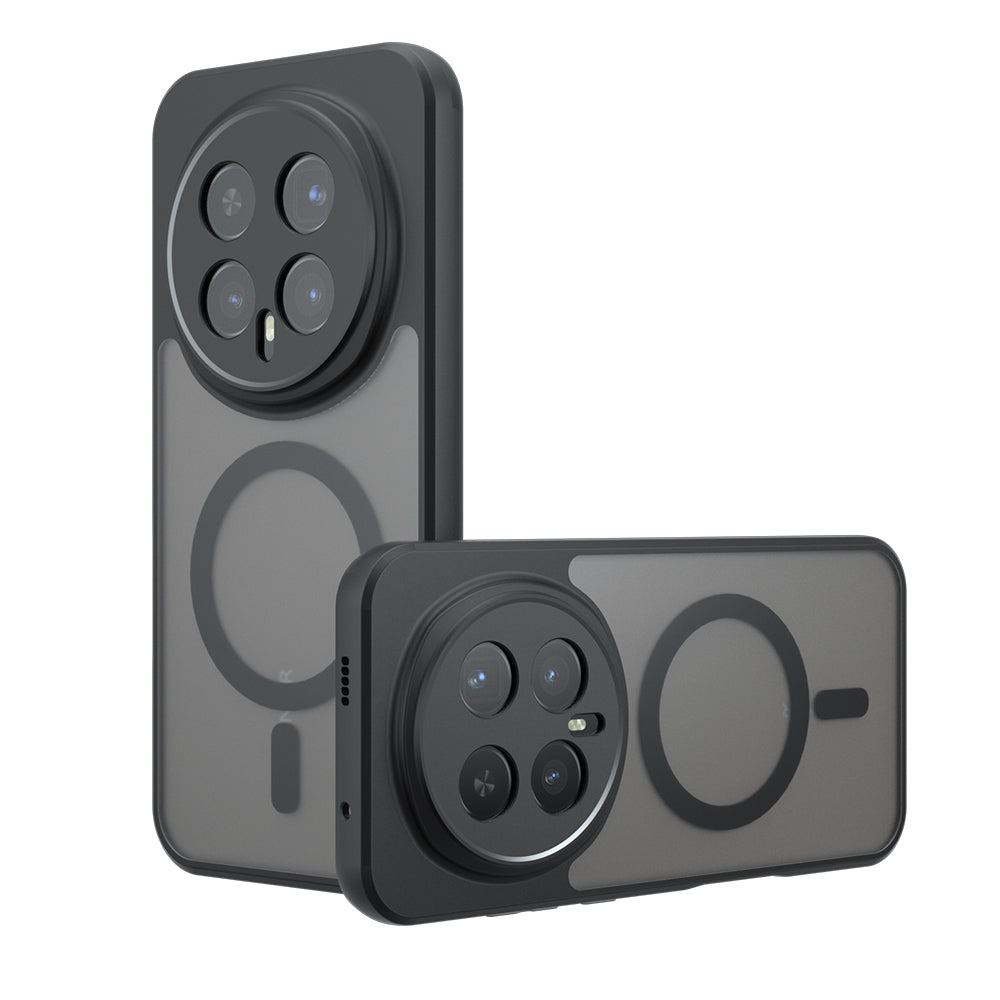 Coque MagSafe pour Honor Magic8 Pro, Techsuit, PureFrost, Noir Satiné