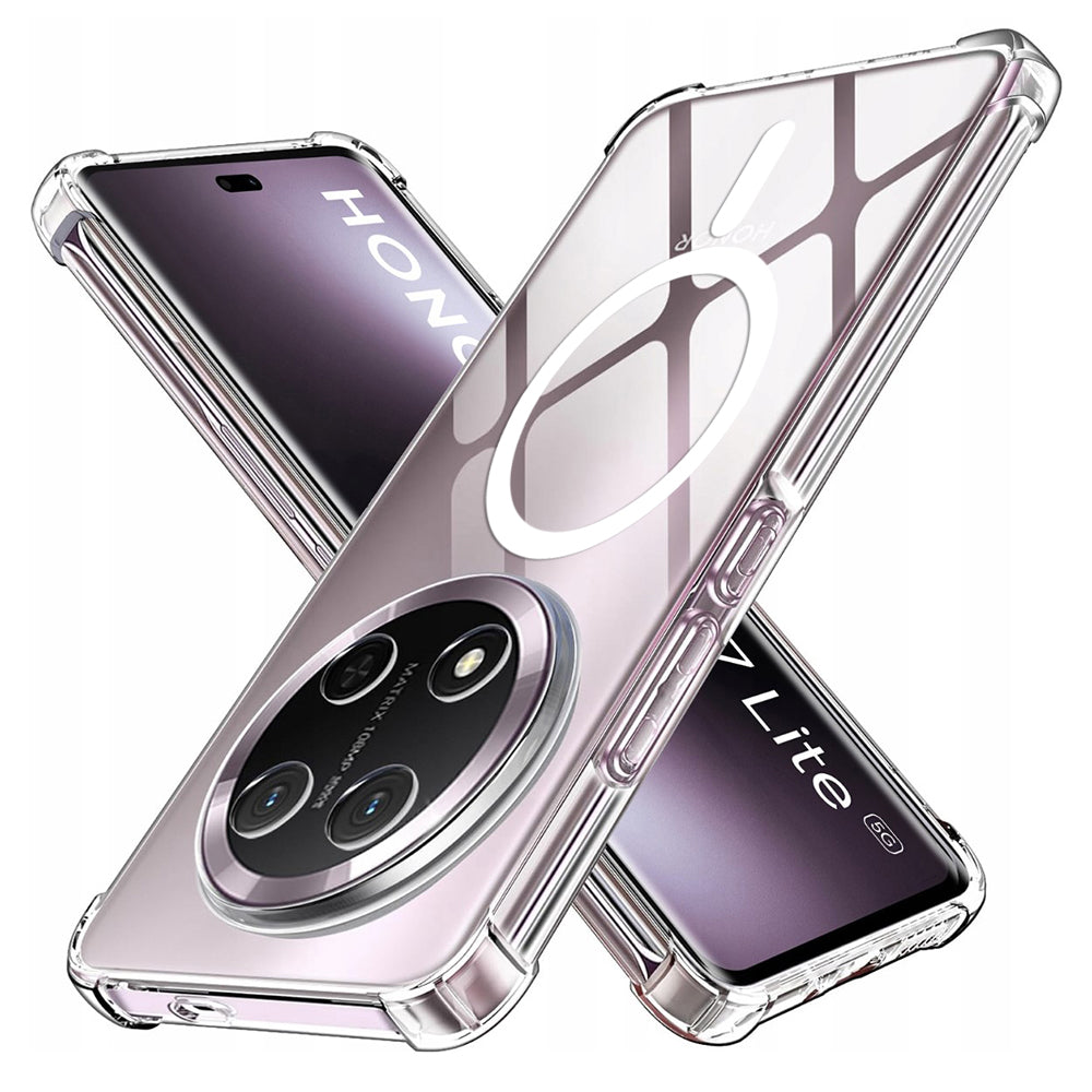 MagSafe-Hülle für Honor X9c / Magic7 Lite, Techsuit, stoßfest, transparent