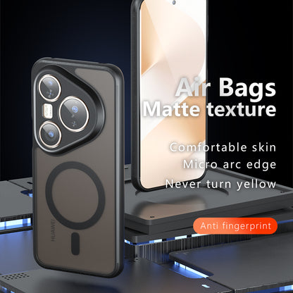 MagSafe-Hülle für Huawei Pura 80 Pro / Pura 80 Ultra, Techsuit, PureFrost, Satin Schwarz