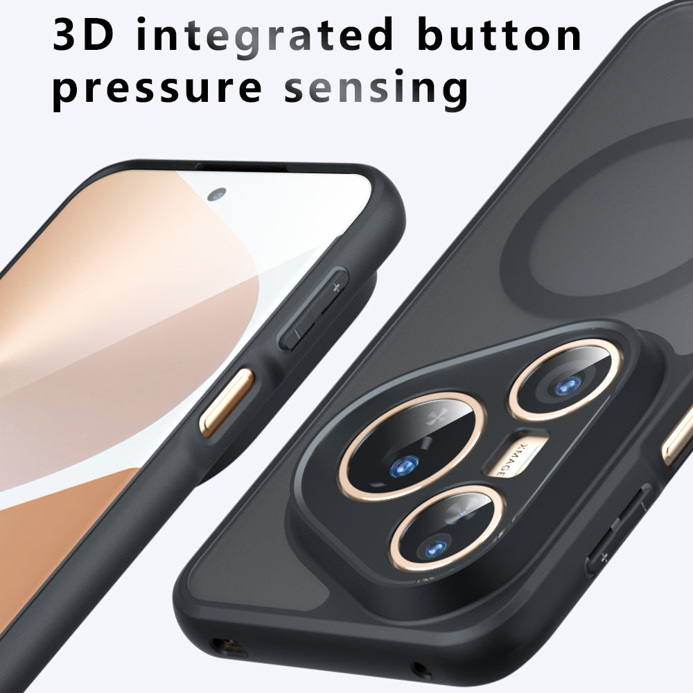 MagSafe-Hülle für Huawei Pura 80 Pro / Pura 80 Ultra, Techsuit, PureFrost, Satin Schwarz