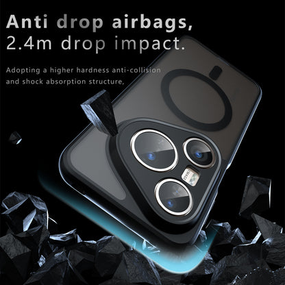 Coque MagSafe pour Huawei Pura 80 Ultra, Techsuit, PureFrost, Noir Satiné