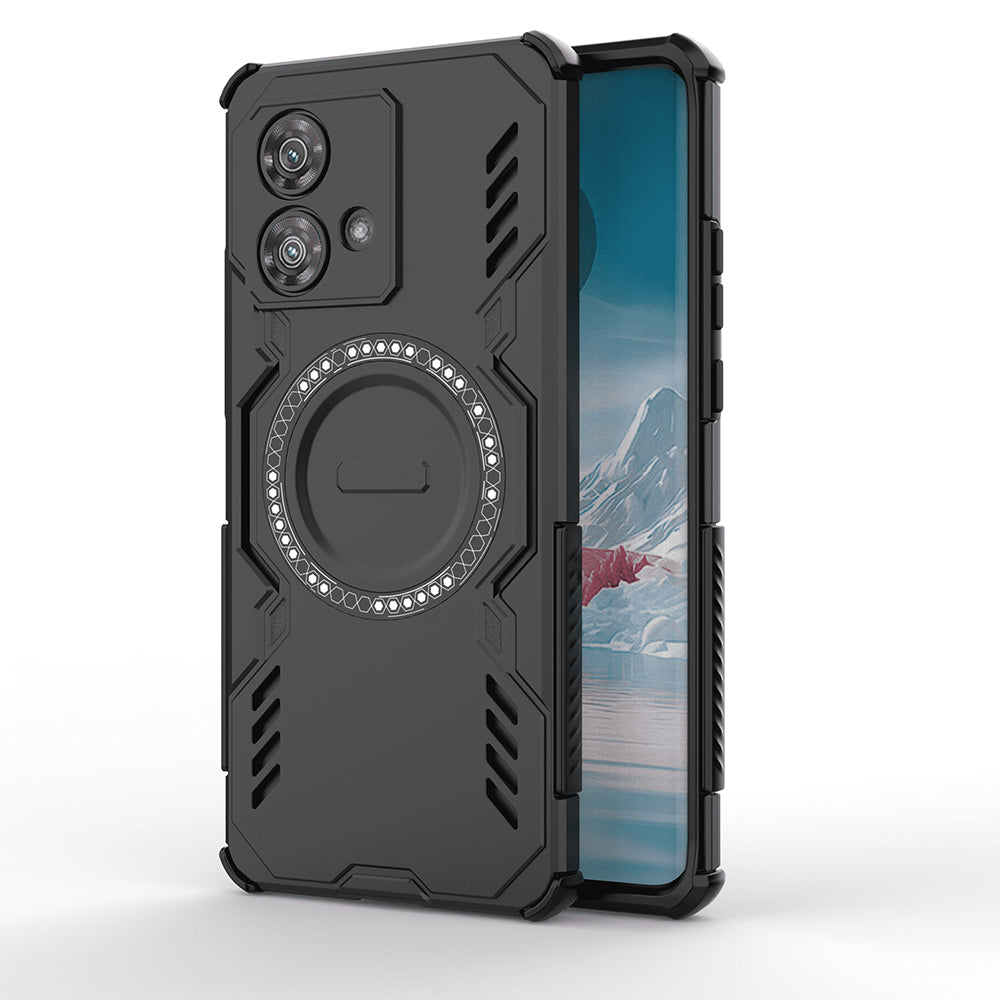MagSafe-Hülle für Motorola Edge 40 Neo, Techsuit, ArmorMag, Schwarz