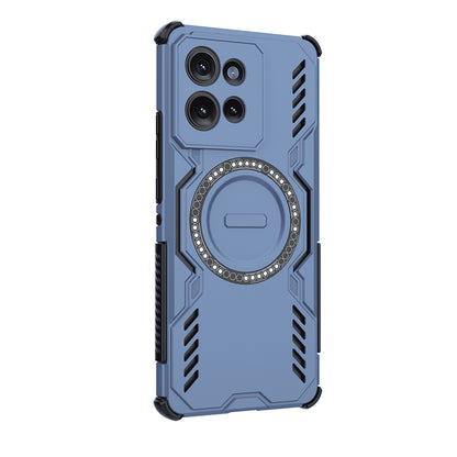 MagSafe Case for Motorola Edge 50, Techsuit, ArmorMag, Blue