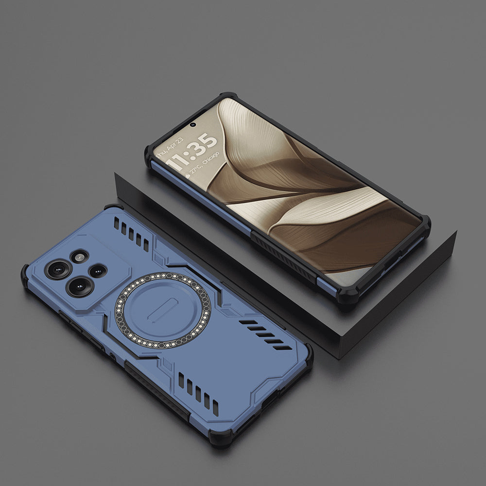 MagSafe Case for Motorola Edge 50, Techsuit, ArmorMag, Blue