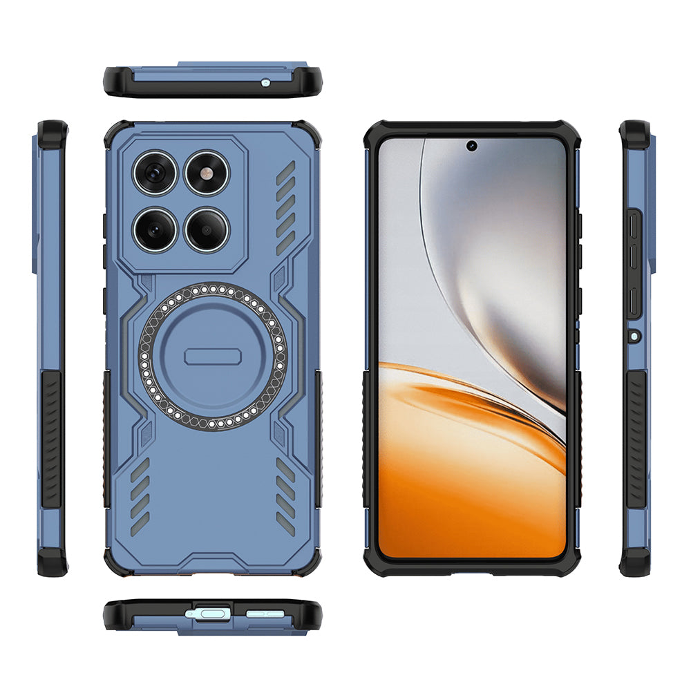 Coque MagSafe pour Motorola Edge 60 Fusion / Edge 60, Techsuit, ArmorMag, Bleue
