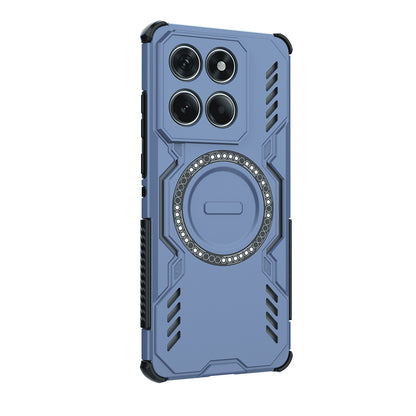 Coque MagSafe pour Motorola Edge 60 Fusion / Edge 60, Techsuit, ArmorMag, Bleue