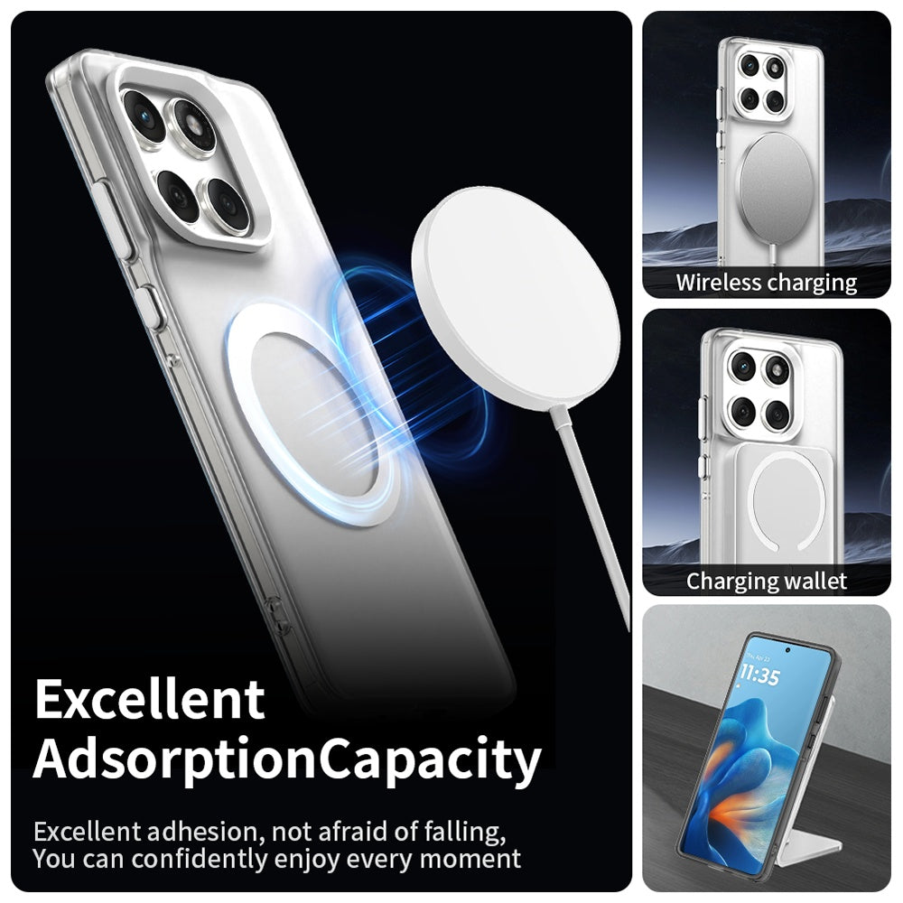 MagSafe-hoes voor Motorola Edge 60 Fusion / Edge 60, Techsuit, CandyCase, Wit