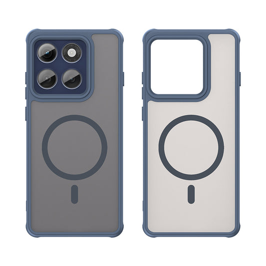 MagSafe-hoesje voor Motorola Edge 60 Pro, Techsuit, HaloFrost II (Grote Lensopening), Marineblauw