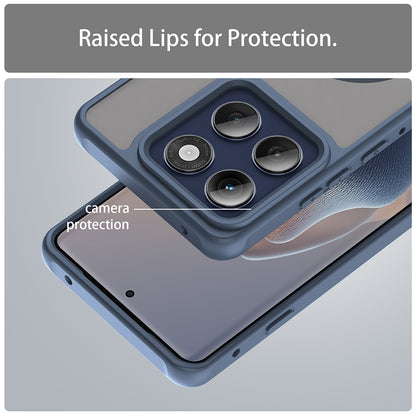 Coque MagSafe pour Motorola Edge 60 Pro, Techsuit, HaloFrost II (Grand Trou pour Objectif), Bleu marine