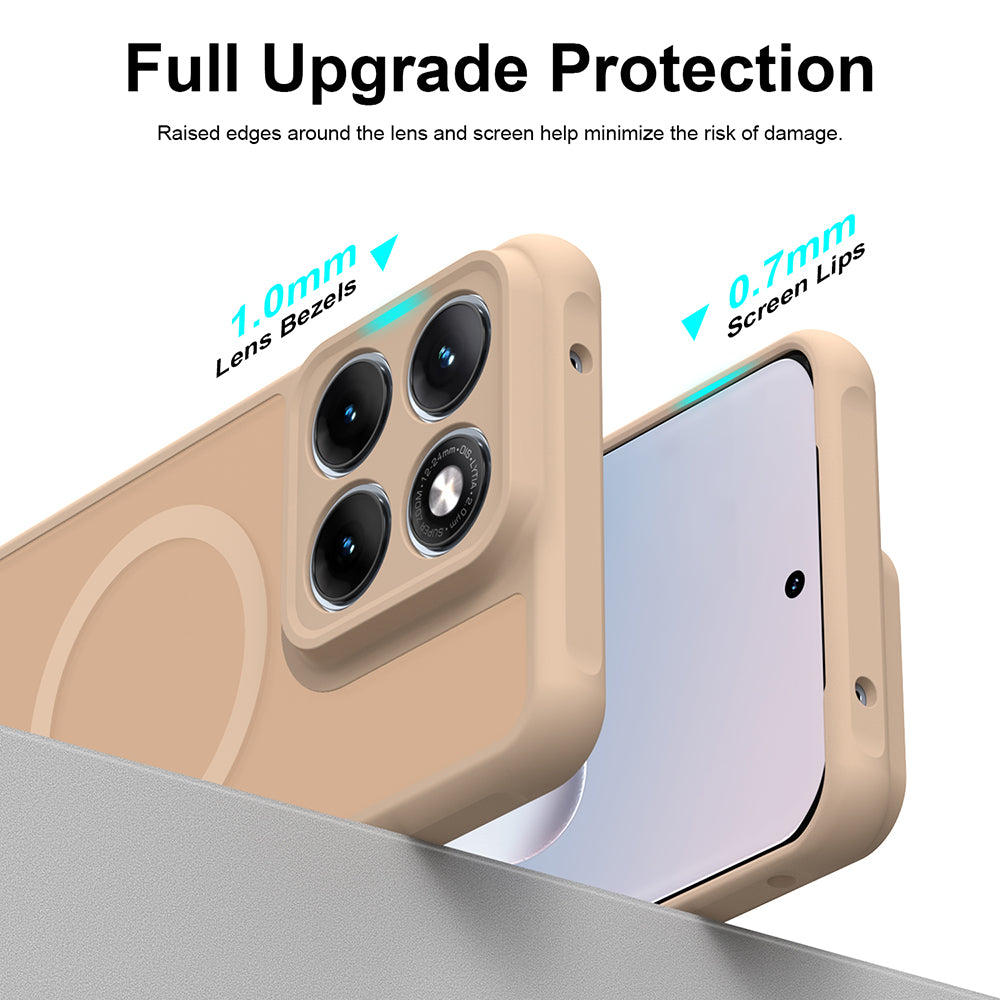 Coque MagSafe pour Motorola Edge 70 Fusion, Techsuit, HaloFrost II, Dorée