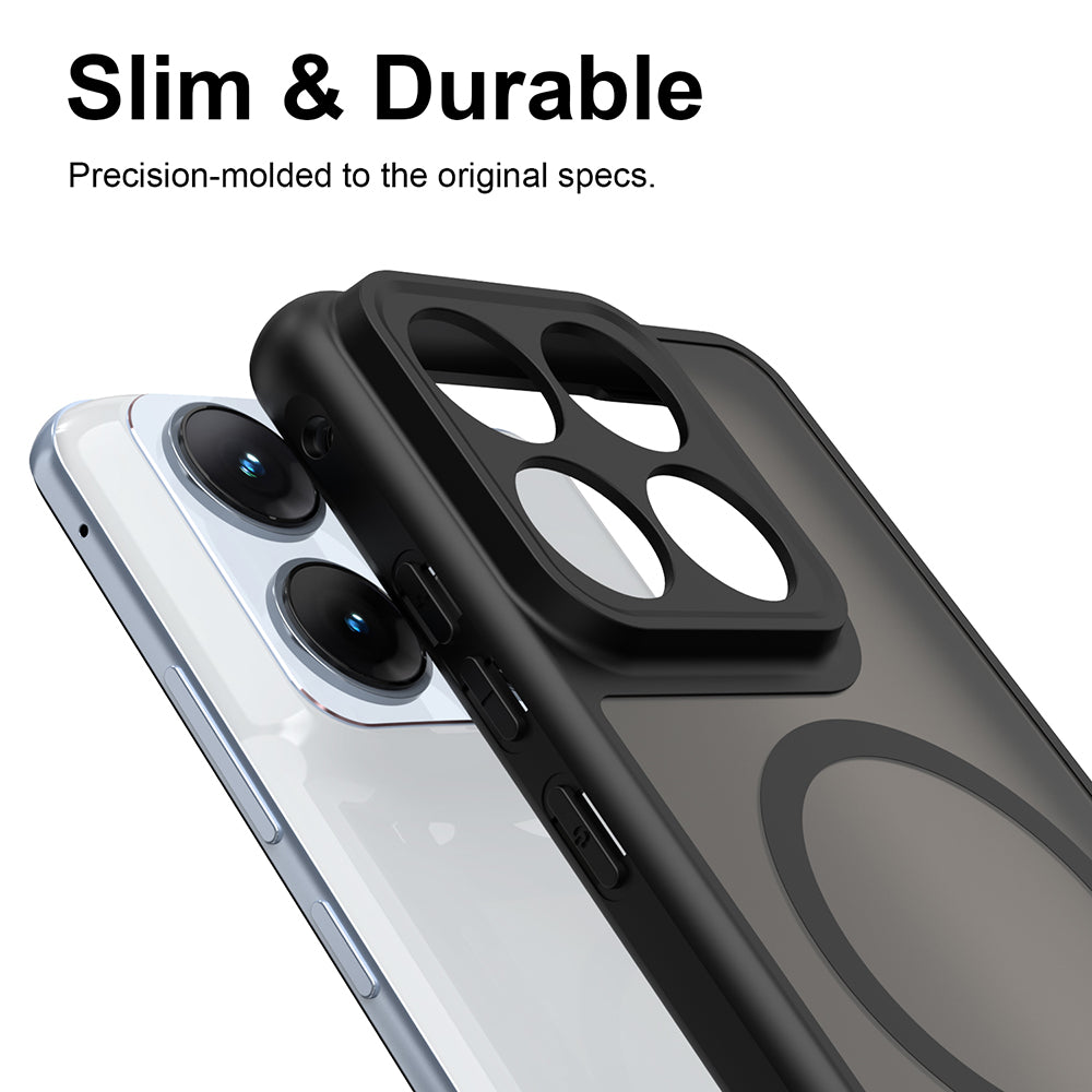 MagSafe Hülle für Motorola Edge 70 Fusion, Techsuit, HaloFrost II, Schwarz