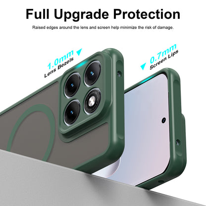 Coque MagSafe pour Motorola Edge 70 Fusion, Techsuit, HaloFrost II, Vert