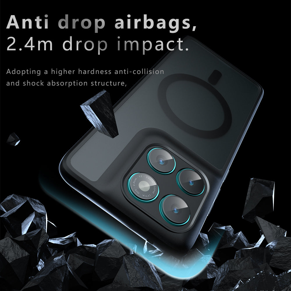 MagSafe-hoes voor Motorola Edge 70 Max, Techsuit, PureFrost, Zwart Satijn