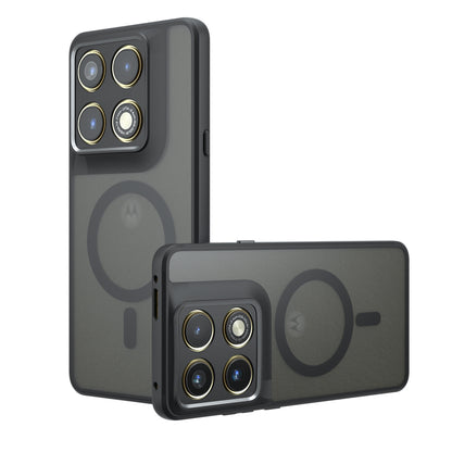 MagSafe-hoes voor Motorola Edge 70 Pro, Techsuit, PureFrost, Zwart Satijn