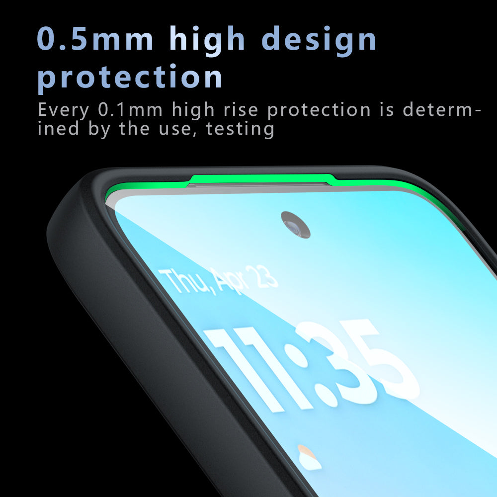 Étui MagSafe pour Motorola Moto G77 / G67, Techsuit, PureFrost, Noir Satiné