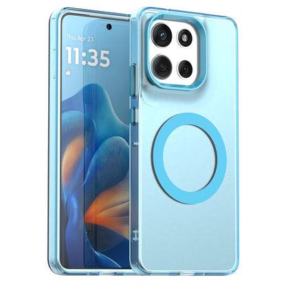 Housse MagSafe pour Motorola Moto G86, Techsuit, CandyCase, Bleue