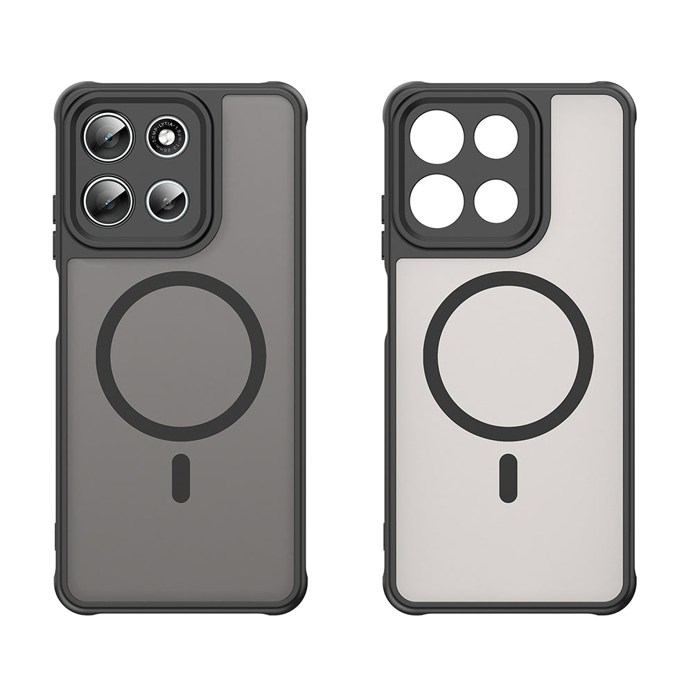 MagSafe-Hülle für Motorola Moto G86, Techsuit, HaloFrost II, Schwarz