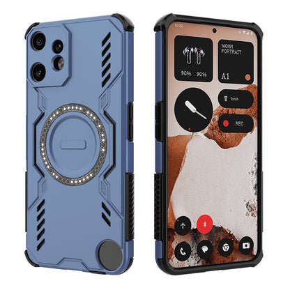 MagSafe-hoes voor Nothing CMF Phone 2 Pro, Techsuit, ArmorMag, Blauw