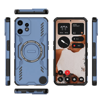 MagSafe-hoes voor Nothing CMF Phone 2 Pro, Techsuit, ArmorMag, Blauw