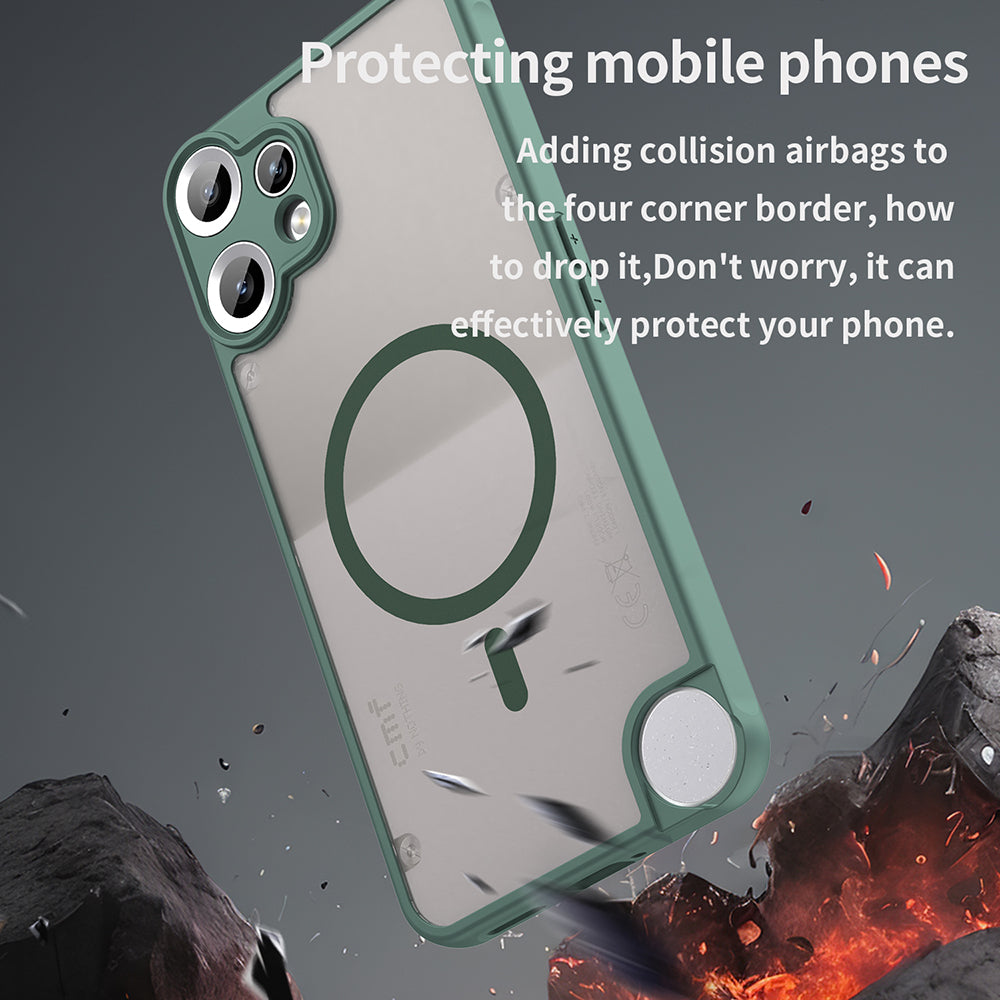 MagSafe-hoes voor Nothing CMF Phone 2 Pro, Techsuit, HaloFrost II, Groen