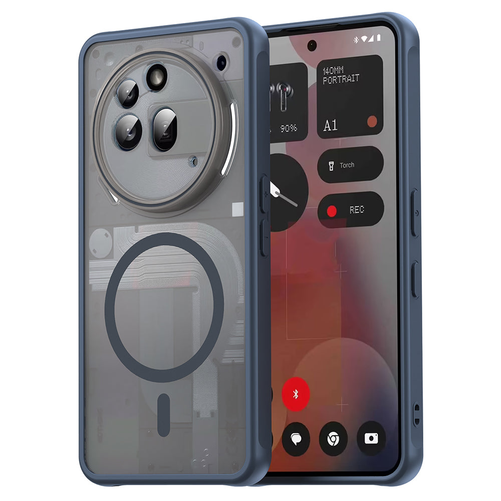 MagSafe-Hülle für Nothing Phone (3a) Pro, Techsuit, HaloFrost II, Marineblau