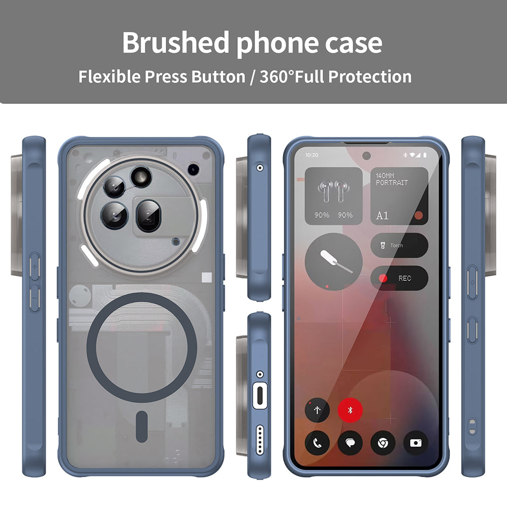 MagSafe-Hülle für Nothing Phone (3a) Pro, Techsuit, HaloFrost II, Marineblau